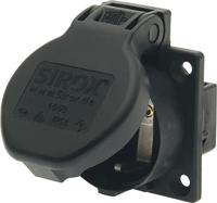 Machine contactdoos zwart IP54 RAL 9005 - thumbnail