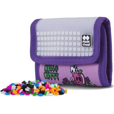 Pixie crew portemonnee met pixels Hello Kitty 13 cm paars