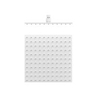 Hoofddouche Tres Plafonduitloop 30x30 cm Mat Wit Tres - thumbnail