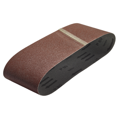 Wolfcraft Textiel schuurband | Korund | K80 | 65 x 410mm | 3 stuks - 1904000