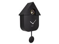 Wall clock modern cuckoo abs black - thumbnail