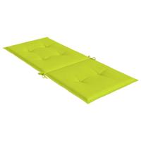 Tuinstoelen 4 st verstelbaar met kussens massief teakhout - thumbnail