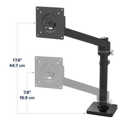 Ergotron NX Monitor-tafelbeugel Zwart (mat) 86,4 cm (34) Roteerbaar, In hoogte verstelbaar, Zwenkbaar, Kantelbaar