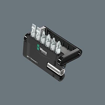 Wera Mini-Check 05073406001 Bitset 7-delig Plat, Kruiskop Phillips, Kruiskop Pozidriv