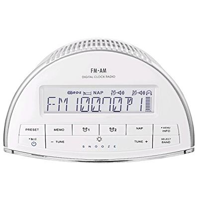 Sangean RCR-9 Wekkerradio VHF (FM), Middengolf AUX Wit