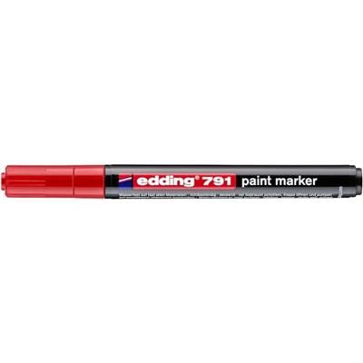 Paintmarker edding 791 alcoholbasis 1-2mm rood