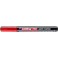 Paintmarker edding 791 alcoholbasis 1-2mm rood - thumbnail
