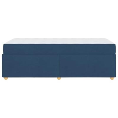 Bedframe met matras met matras Blauw 80 x 200 cm Stof