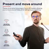 Trust Kazun Draadloze presenter RF Aluminium, Zwart - thumbnail