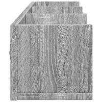 Wandkasten 2 st 75x18x16,5 cm bewerkt hout grijs sonoma eiken - thumbnail
