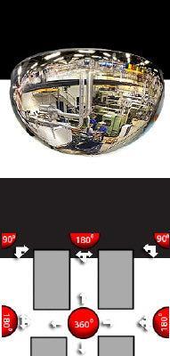 Bewakingsspiegel 1/2 halve bol 50 cm