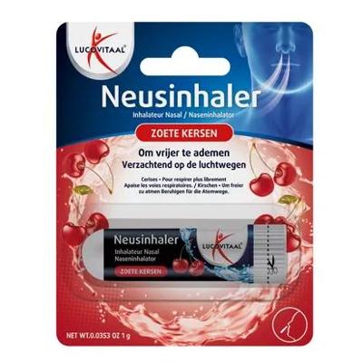 Lucovitaal Neusinhaler Vrijer Ademen Zoete Kersen 1g