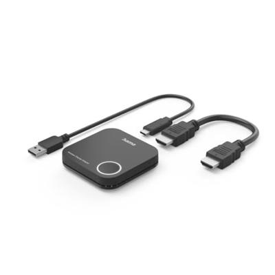 Hama Wireless-Display-Adapter, HDMI™, Full-HD 1080p, inkl. Kabel Draadloos Full HD presentatiesysteem 30 m 1920 x 1080 Pixel