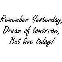 Remember Yesterday - Muursticker - thumbnail