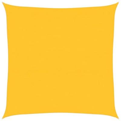 VidaXL Zonnezeil 160 g/m² vierkant 6x6 m hdpe geel VidaXL Zonnezeil 160 g/m² vierkant 6x6 m hdpe geel