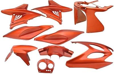 Plaatset 9-delig Edge voor Yamaha Aerox tot bouwjaar 2014 - flash orange