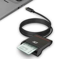 ACT AC6020 USB-C Smartcard eID Card Reader - External - Zwart - thumbnail