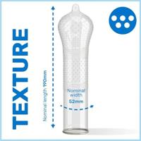 Pasante Intensity (Ribs & Dots) Condooms 12 stuks - thumbnail