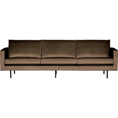 WOOOD Bank 3-zits 'Rodeo' Velvet, kleur Taupe