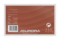 Systeemkaart aurora 130x80 lijn rode koplijn 210gr - thumbnail