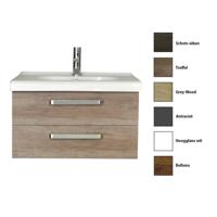 Badkamermeubelset Sanicare Q9 2 Laden 80cm Grey-Wood (spiegel optioneel) - thumbnail