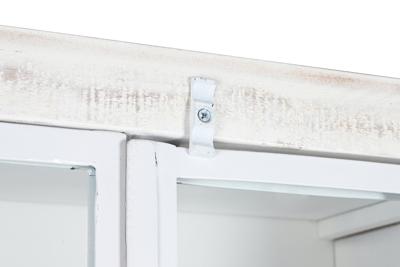 Planken DKD Home Decor Wit Zwart Metaal Mangohout 170 x 45 x 200 cm