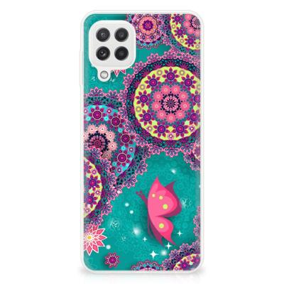 Samsung Galaxy A22 4G | M22 | Hoesje maken | Cirkels en Vlinders Samsung Galaxy A22 4G | M22 | Hoesje maken | Cirkels en Vlinders