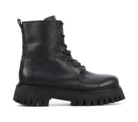 Bronx Dames Enkellaarsjes in Leder (Zwart) - thumbnail