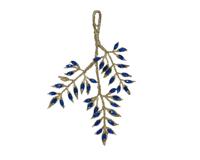 Kersthanger acryl blauw 24 cm - thumbnail