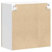 Keukenbovenkast met glazen deur Lucca bewerkt hout oud houtkleurig - thumbnail