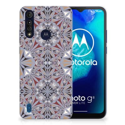 Motorola Moto G8 Power Lite | TPU | Siliconen hoesje | Flower Tiles