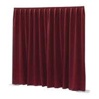 Wentex P&D Curtain Dimout 300x400 Pipe & Drape geplooid gordijn rood - thumbnail