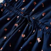 Kinderjurk met lange mouwen 92 marineblauw - thumbnail