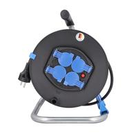 AS Schwabe 10211 Kabelhaspel 25.00 m Zwart Randaarde stekker - thumbnail