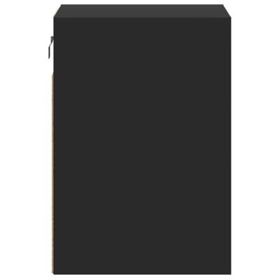 Tv-wandmeubels met LED-verlichting 2 st 41x31x45 cm zwart