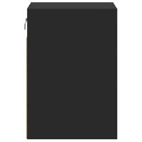 Tv-wandmeubels met LED-verlichting 2 st 41x31x45 cm zwart - thumbnail