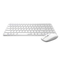 Rapoo 9300M Multimodus Draadloze Ultraslanke Desktop Combo Set QWERTY Wit - thumbnail
