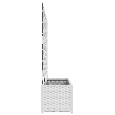 Tuin Bloempot 3 pcs Wit 120 x 40 x 143 cm Staal