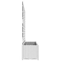 Tuin Bloempot 3 pcs Wit 120 x 40 x 143 cm Staal - thumbnail