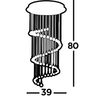 Searchlight Vide hanglampHallway - 7743CC