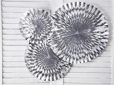 Paper fans zilver (3st)