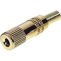 TRU COMPONENTS 1559798 Jackplug 3,5 mm Koppeling, recht Aantal polen: 3 Stereo Goud 1 stuk(s) - thumbnail