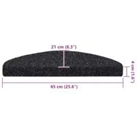 Trapmatten zelfklevend 20 st 65x21x4 cm zwart - thumbnail
