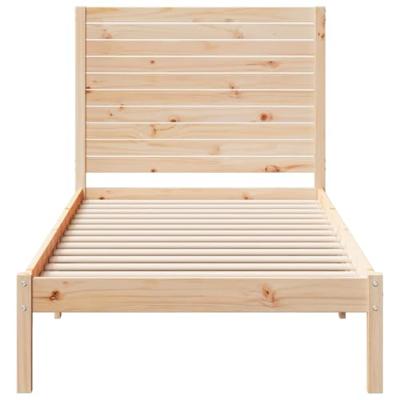 Bedframe extra lang zonder matras massief hout 100x220 cm