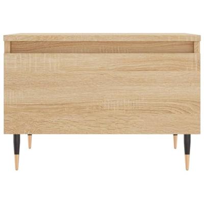 Salontafels 2 st 50x46x35 cm bewerkt hout sonoma eikenkleurig