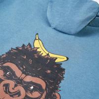 Kindertrui met gorillaprint 104 middelblauw - thumbnail