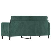 Tweezitsbank 140 cm fluweel donkergroen - thumbnail