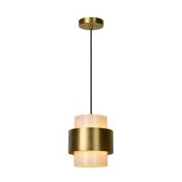 Lucide FIRMIN - Hanglamp - Ø 20 cm - 1xE27 - Mat Goud / Messing - thumbnail