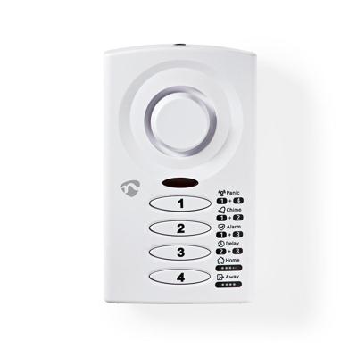Nedis ALRMD30WT Via Toetsenblok Bediend Deur-/raamalarm Met Magnetische Sensor 3 Alarmmodi