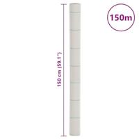 Worteldoek 1,5x150 m polypropeen wit - thumbnail